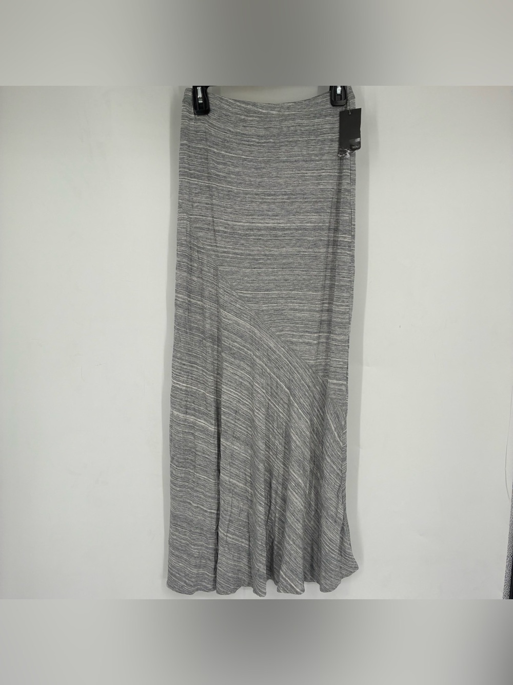 NEW Y2K Mossimo XS Pull On Stretch Maxi Skirt Gray Stretch Cottage Feminine